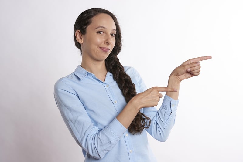 Business woman presenting